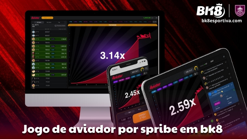 Jogo de aviador por Spribe em BK8