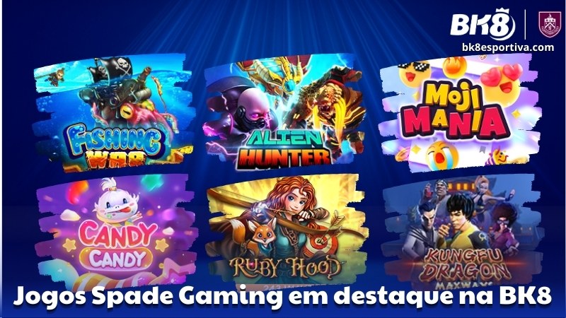Jogos Spade Gaming em destaque na BK8
