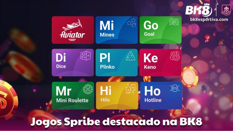 Jogos Spribe destacado na BK8