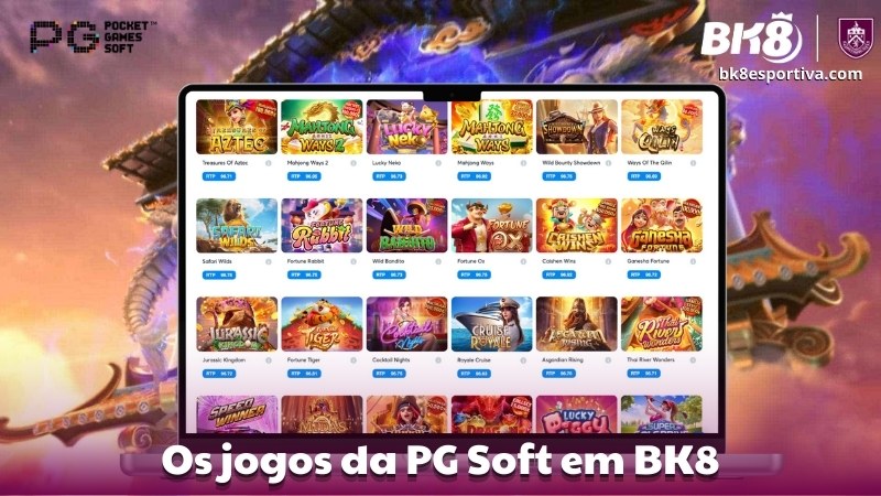 Os jogos da PG Soft em BK8